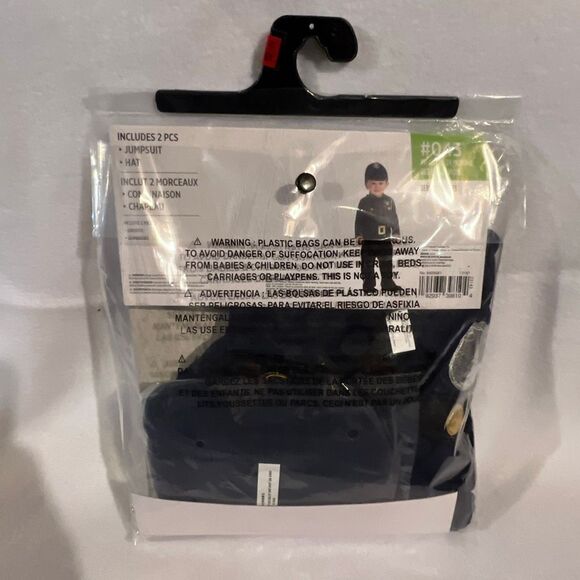 Party City Toddler Blue Police Officer Halloween Costume Size 18-24 Months NWT - Picture 2 of 2